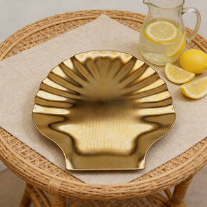 Plato de Presentación <span class=keywords><strong>Dorado</strong></span> Electrochapado de Plástico, Plato Decorativo con Textura Metálica para Hogar y Bodas, Venta al por Mayor del Fabricante - Product Image 6