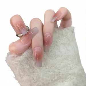 Faux Ongles Courts à Pression en Gros, Haute Qualité, 24 Pièces, Acrylique, Luxe, Étiquette Privée, Emballage Fournisseur French Tip - Product Image 6