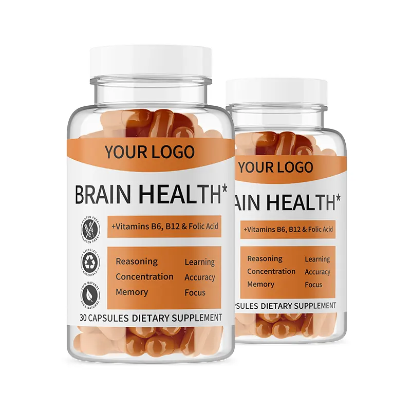 OEM/ODM Brain Health and Memory Support Capsule Brain Booster Dietary Supplements Neurotropics Vitamin B12
