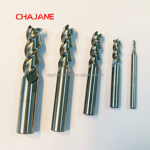 Brocas de enrutador de carburo sólido de 3 flautas de acero de tungsteno HRC55 Fresadora CNC de vástago de 8mm para soporte OEM personalizado de aluminio - Product Image 3
