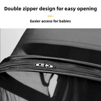 Protection pliable à fermeture éclair avec moustiquaire pour poussette UPPAbaby Cruz Vista Minu, fabriquée en Chine