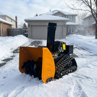 Souffleuse à neige sur chenilles télécommandée de 60 cm, moteur à essence, machine à déneiger