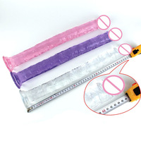 Consolador realista de 46mm, Sexo Anal, consolador extremadamente suave, juguete sexual para principiantes realista, consolador de gelatina, punto G, Juguetes sexuales para adultos para mujeres