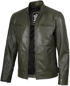 Chaqueta de Cuero para Hombre, Personalizada, con Estampado Frontal, para Invierno, Tejido PU Transpirable, Diseño con Cuello Alto y Cierre de Cremallera, Alta Calidad, Estilo Casual - Product Image 2