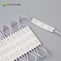 SMD DC 12V impermeable módulos de led de alta brillante al aire libre de la luz 1,2 W 3 W Leds 2835 inyección módulo LED para publicidad signo caja