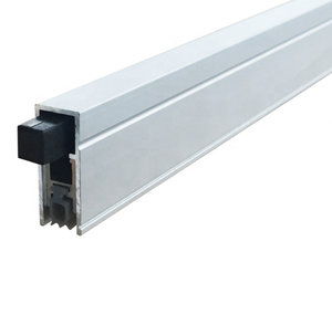 Système de rails et de rouleaux de <span class=keywords><strong>porte</strong></span> <span class=keywords><strong>coulissante</strong></span> robuste 1500kg <span class=keywords><strong>porte</strong></span> de grange <span class=keywords><strong>coulissante</strong></span> en alliage d'aluminium trois rails suspendus <span class=keywords><strong>rail</strong></span> de roue supérieur - Product Image 4