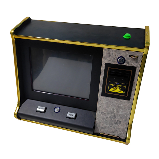 Desktop Game Machine Customize Wooden Metal Counter Top Skill Game Cabinet 15 Inch Top Counter Machine