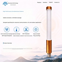 Antenne extérieure omnidirectionnelle en fibre de verre dorée 2.4G 5.8G 433MHz 4G 5G à gain élevé N Mâle pour WiFi et station de base LoRa