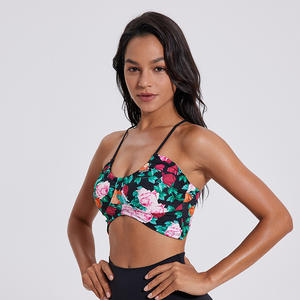 Reggiseno da donna leggero da Yoga ad asciugatura rapida antiurto stampa digitale 3D elasticizzata compressione Fitness abbigliamento sportivo con fodera in Spandex - Product Image 4