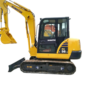 מיני מחפר זחלי משומש קומטסו PC56-7 5 טון, EPA CE, מחפר קטן יד שנייה עם חלקים מקוריים של היצרן לעבודות עפר. - Product Image 1
