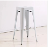 Vente en gros d'usine, style industriel, tabourets carrés hauts, chaises de bar, chaises en métal, chaises de bar en métal, tabourets de bar