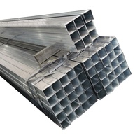 Tube carré en acier au carbone Q235b galvanisé soudé, barre carrée en fer, prix du tube 50 * 50 * 2