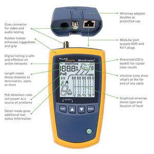 Fluke Networks MicroScanner2 <b>Ethernet</b> Analyzer 2.8 Inch LCD Industrial Network Testing Tool - Product Image 2