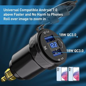 <span class=keywords><strong>Chargeur</strong></span> de <span class=keywords><strong>moto</strong></span> USB QC 3.0 avec accessoires de commutateur pour <span class=keywords><strong>BMW</strong></span> R1200RT R1200GS R1250GS R1300GS ADV R12 F800GS F800GT - Product Image 3