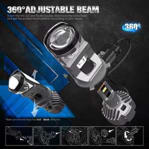 <span class=keywords><strong>F40</strong></span> Car LED Faros H4 Motocicleta Faros LED Proyector Lente 8000LM Nuevos faros delanteros de alta potencia Sistema de iluminación automotriz - Product Image 5