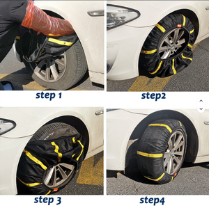 Chaussettes antidérapantes en polyester <span class=keywords><strong>pour</strong></span> pneus d'<span class=keywords><strong>hiver</strong></span>, <span class=keywords><strong>pour</strong></span> la sécurité des voitures sur la glace - Product Image 2