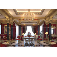 Panneaux muraux floraux or de luxe rococo les plus vendus pour la décoration de plafond d'appartement et de cuisine de salon
