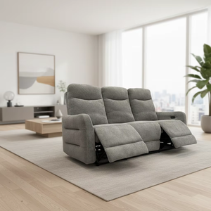 Muebles de sala de estar de lujo, juego de sofás, sillón reclinable eléctrico de madera, sillón reclinable para salón, hotel. - Product Image 1