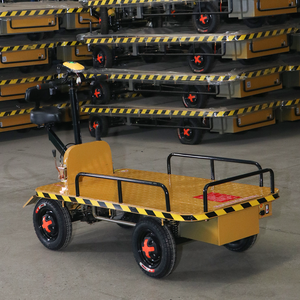 Chariot à plateforme électrique à quatre roues, chariot de transport portable, capacité de charge de 1000 kg, OEM industriel pour entrepôt - Product Image 5