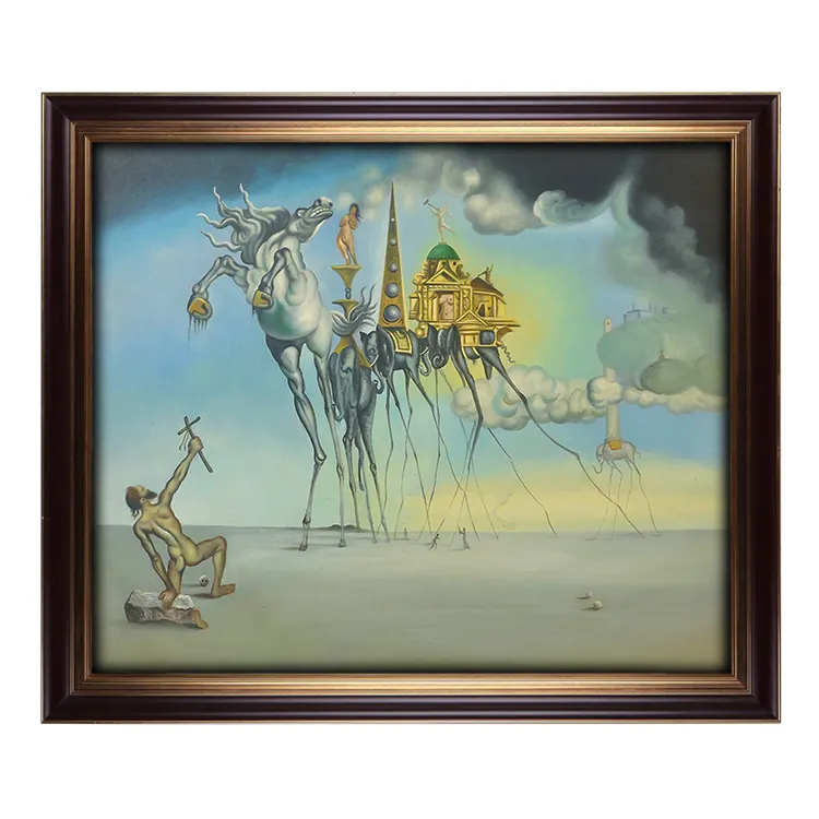 Handmade High Quality Reproduction Oil Painting Salvador Dali The Temptation Of St. Anthony