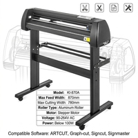 Machine de découpe de vinyle KI-870 avec logiciel Signmaster pour la création d'autocollants et de signalétique