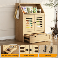 Armoire de rangement multifonctionnelle pour animaux de compagnie, vente en gros d'usine, organisateur d'accessoires pour chiens et chats, jouets, nourriture
