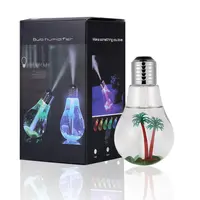 Micro Paisagem mini portátil purificador de ar névoa fria 7 Cor changling lâmpadas perfume difusor de aroma ultra-sônica umidificador