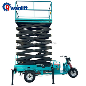Lift Kargo Berkualitas Tinggi Harga Terjangkau 6~14m Elevator Pengangkat Beban Self Propelled Mobile Scissor Lift Platform Baja Paduan Elektrik 2000kg - Product Image 2