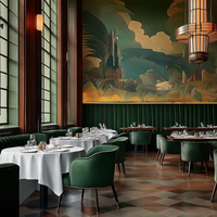 Meubles de salle à manger de restaurant occidental, ensemble de tables et de chaises, design moderne, OEM ODM, style nordique, pour hôtels, restauration, bars, vente en gros