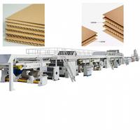 Ligne de production de carton ondulé entièrement automatique à 3, 5 et 7 plis pour la fabrication de boîtes en carton