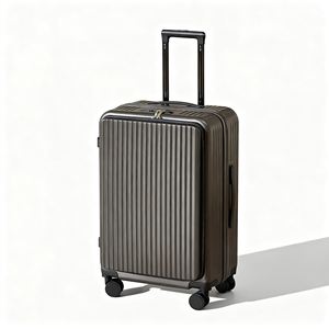 Tas Koper Perjalanan OEM dengan Bukaan Depan, Tahan Lama, Model <span class=keywords><strong>Trolley</strong></span> dengan Roda Spinner, Bahan ABS PC, Gaya Bisnis - Product Image 6