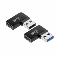 Neuer USB-Buchse auf Stecker 360-Grad-Winkeladapter 10Gbps Geschwindigkeit DC OTP Aluminiumlegierung Konverter für Laptop und Mobiltelefon