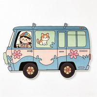 Tapis d'appoint pour enfants mignon et amusant, tapis en peluche antidérapant en forme de bus pour la chambre des enfants, décoration de la maison