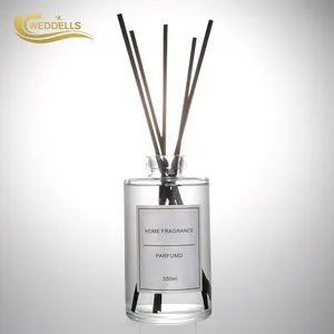 Dekoratif Kaca Botol Parfum Diffuser Aroma Baru Bunga Kering Aromaterapi Reed Diffuser