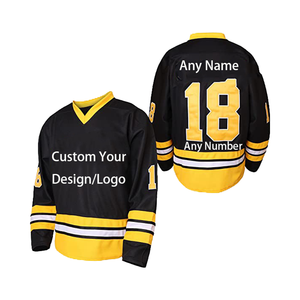 Nueva Camiseta de Hockey sobre Hielo 2025, Servicio OEM al por Mayor, Uniforme de Hockey Deportivo Personalizado con Costuras, 100% Poliéster, Unisex - Product Image 3