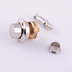 15mm brass wooden case press lock jewelry box push button lock