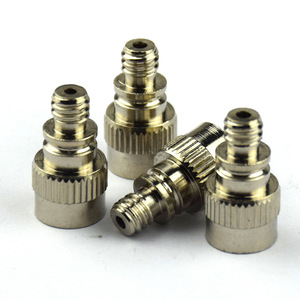 Adaptateur de valve française à valve française en cuivre pour le gonflage des pneus de vélo, couleur argent - Product Image 2