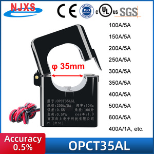 Transformador de Corriente Tipo Pinza NJXS 1A 5A 10A 20A 30A 50A 100A OPCT10AL 16AL 24AL 35AL Transformador de Corriente de Núcleo Dividido 200A 400A 600A - Product Image 5
