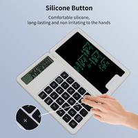 Tablette à écrire LCD bloc-notes avec calculatrice avec bloc-notes tablette bureau d'affaires étudiant petite calculatrice
