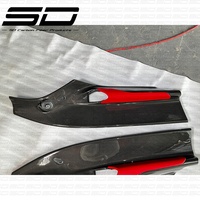 Garniture de panneau d'accoudoir de porte intérieure en fibre de carbone sèche pour Ferrari 488 OEM Style Modification Accessoires de décoration