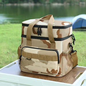 Picnic Thermal Pack Double Layer 18L Insulated Outdoor Camping Cooler Bag With Shoulder Strap Camouflage Design - Product Image 1