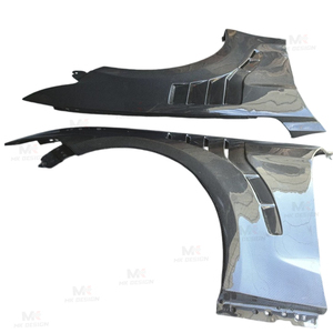 Ailes latérales en fibre de carbone, garde-boue, kits de carrosserie pour Ford <span class=keywords><strong>Mustang</strong></span> 2015-2023, extensions d'ailes avant ventilées, style automobile - Product Image 5