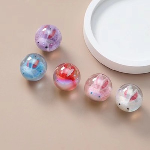 Perlas de Resina Transparentes con Diseño de Cielo Estrellado, Perlas Sintéticas Sueltas de Imitación Redondas de 1.5-1.4mm para Arte de Uñas DIY - Product Image 2