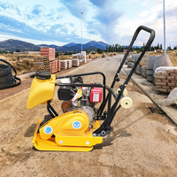 Compacteur à plaque vibrante 600*500MM avec support pour les mains, moteur essence haute puissance 30KN, pour le compactage du béton en construction