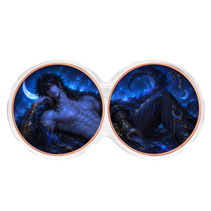 Set di 2 Monete Commemorative in Rame Puro .999 da 1 Oncia, Tema Lupo-Uomo Principe, Stile Anime Fantasy, Prezzi all'Ingrosso - Product Image 1