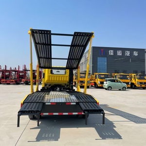 Camion de transport de véhicules personnalisé en usine Aoling châssis supérieur et inférieur traction de camion à plaques à deux couches à vendre - Product Image 6