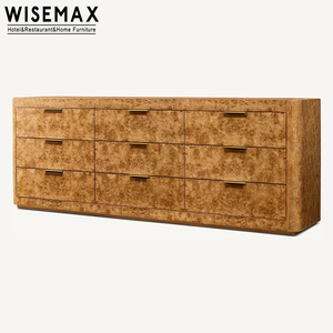 Mobili WISEMAX soggiorno moderno armadio a 9 cassetti Design retrò rettangolo in legno lucido mobili per la casa - Product Image 2