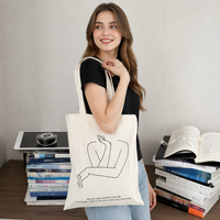 Sac fourre-tout en toile de coton blanc grande capacité avec logo personnalisé et poignée longue, imprimé lettres, pour voyage, fabrication OEM