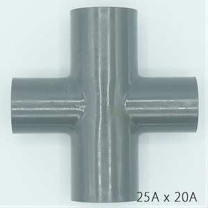 Conector de PVC de cuatro vías Kansaikako para tratamiento de agua, varias variaciones, 25Ax20A, tipo cruzado, fabricado en Japón, KJ-026-027 - Product Image 2
