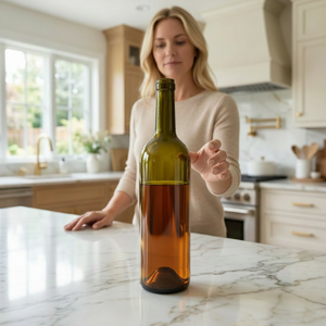 Bouteilles en verre à col long de qualité supérieure, vertes traditionnelles, 700 ml, 750 ml, pour Cabernet <span class=keywords><strong>Sauvignon</strong></span>, Chardonnay, Tequila - Product Image 1